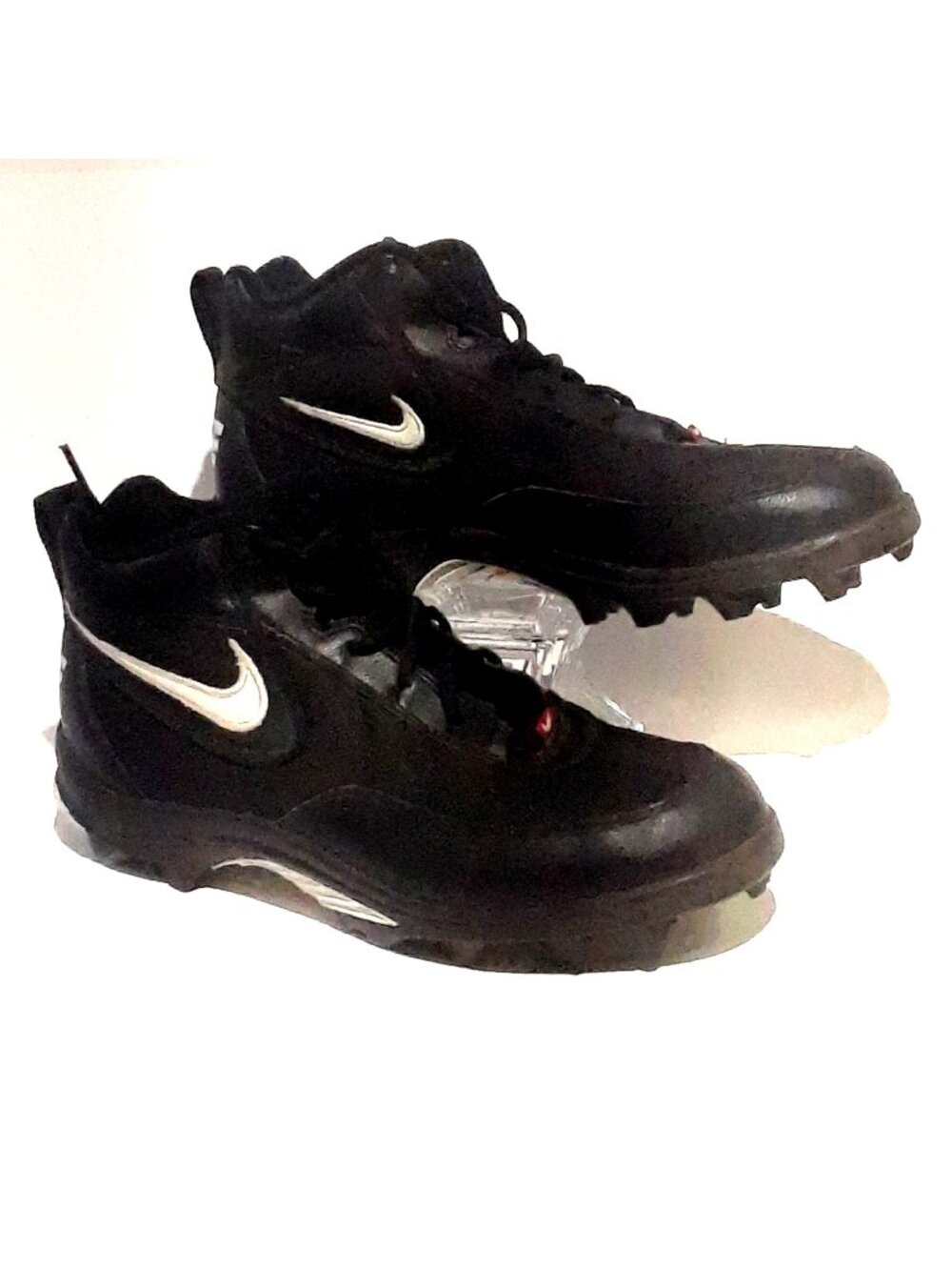 Nike Football Cleats #821021-011 Black and White Mens Size 11 Vintage 90s